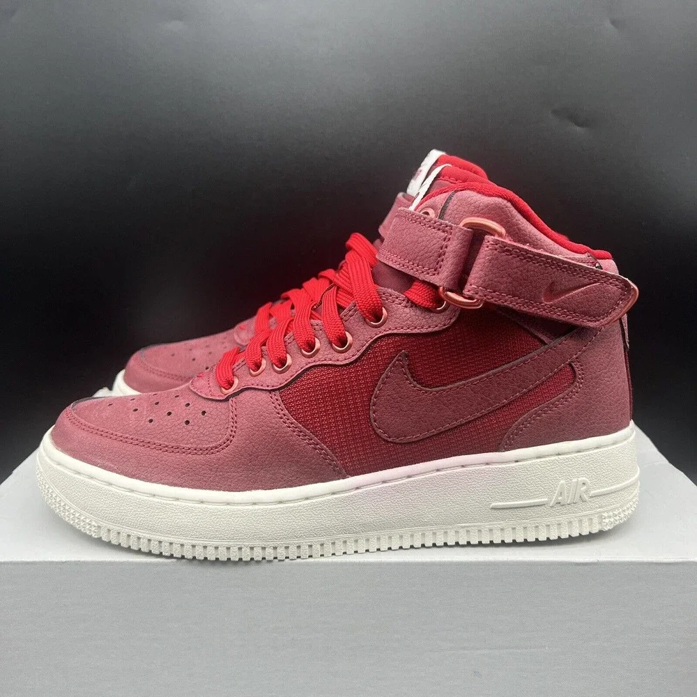 Nike Air Force 1 Level 8 Mid LV8 Sneakers 820342-600 Youth Shoe Sizes 5.5Y - 6Y - Picture 3 of 8